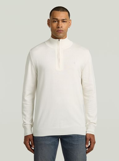 Half Zip Knitted Sweater